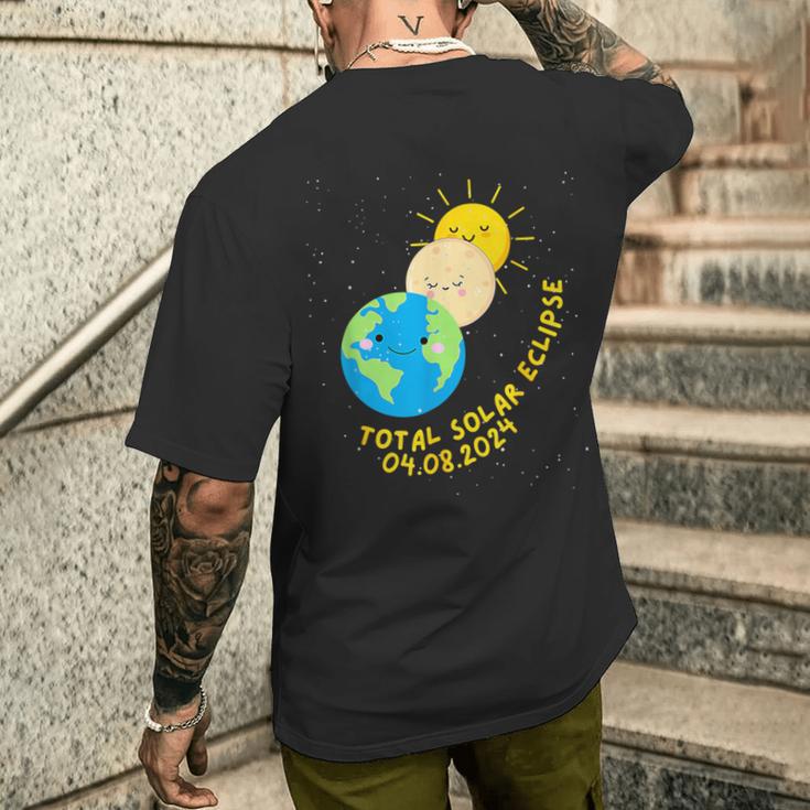 Totale Sonnenfinsternis 2024 Süße Sonnenfinsternis T-Shirt mit Rückendruck Geschenke für Ihn