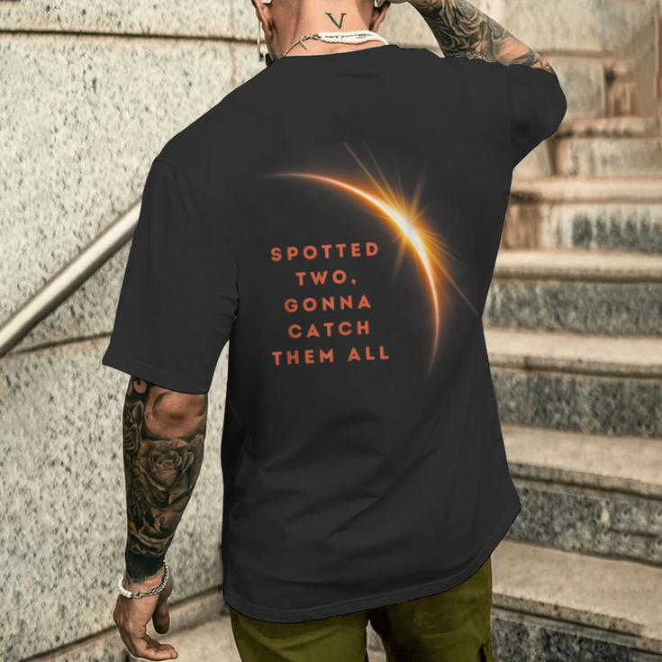 Totality Eclipse Twice In Lifetime Total Solar Eclipse 2024 Men's T-shirt Back Print Gifts for Him