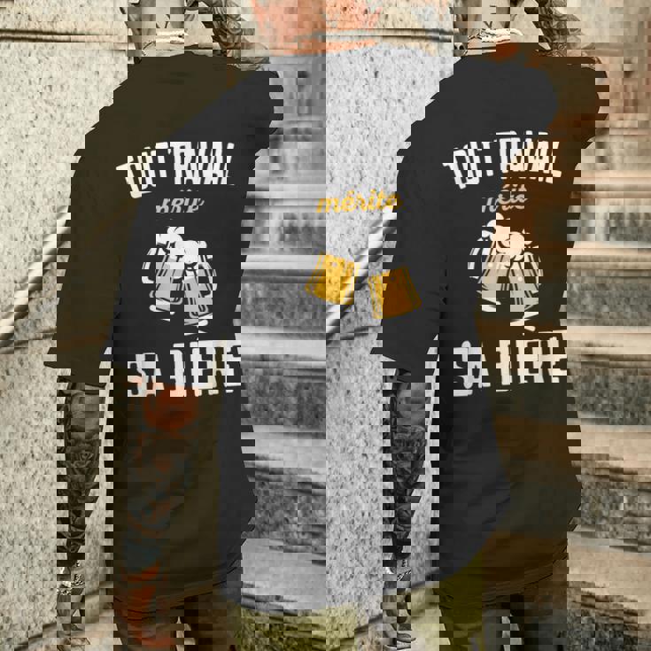 Fabulous Sweat Shirt Homme Tout Travail Merite Sa Biere Amitie Alcool Humour Drole