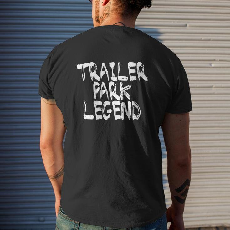 Trailer Trailer Park Legend Redneck Mens Back Print T-shirt Gifts for Him