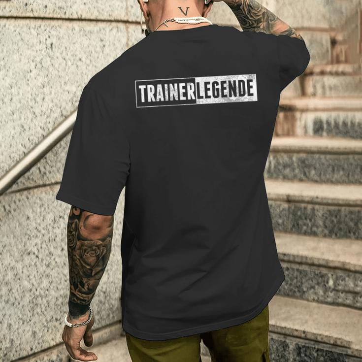 Trainer Legend Coach Trainer Football Handball T-Shirt mit Rückendruck Geschenke für Ihn