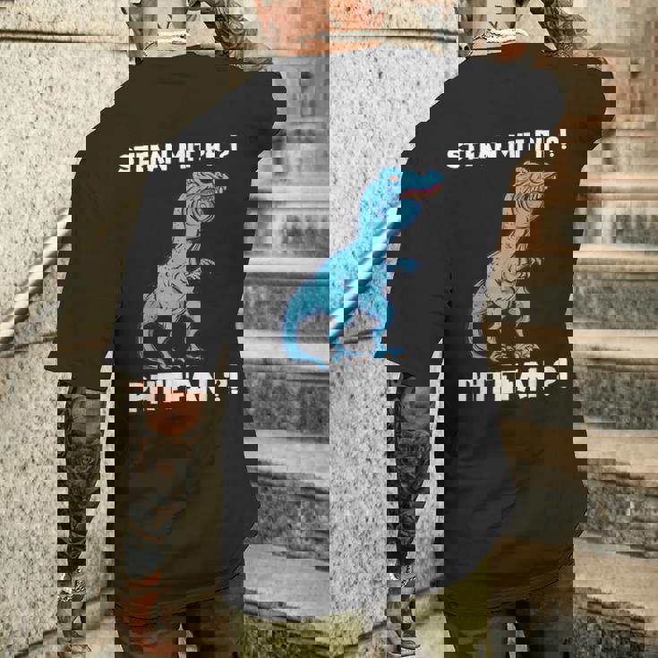 Trex Meme Dinosaur With Overbite Stefan With Ph Stephan S T-Shirt mit Rückendruck Geschenke für Ihn