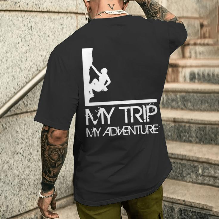 My Trip My Adventure Men's T-shirt Back Print Gifts for Him