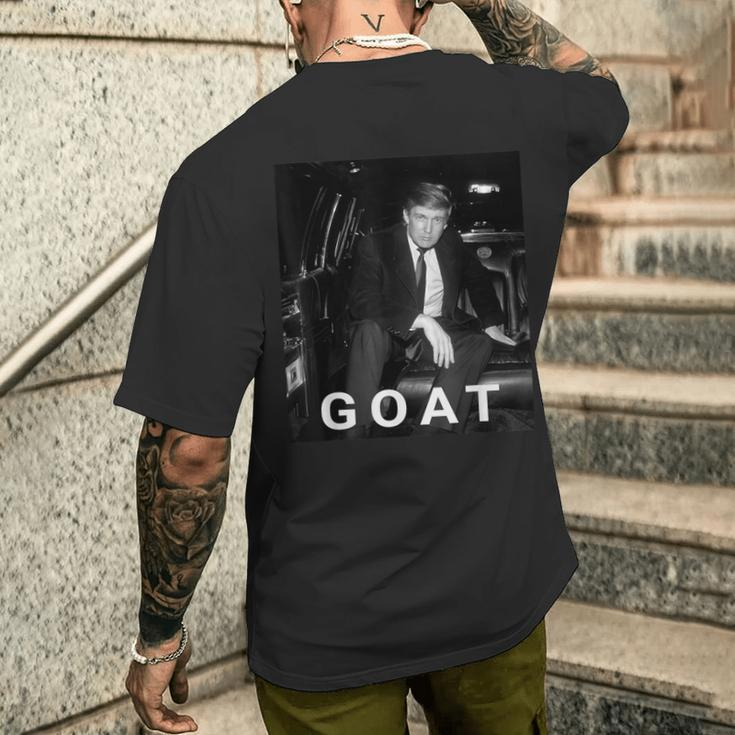 Trump Goat Republican Conservative Trump 2024 Men's T-shirt Back Print Gifts for Him