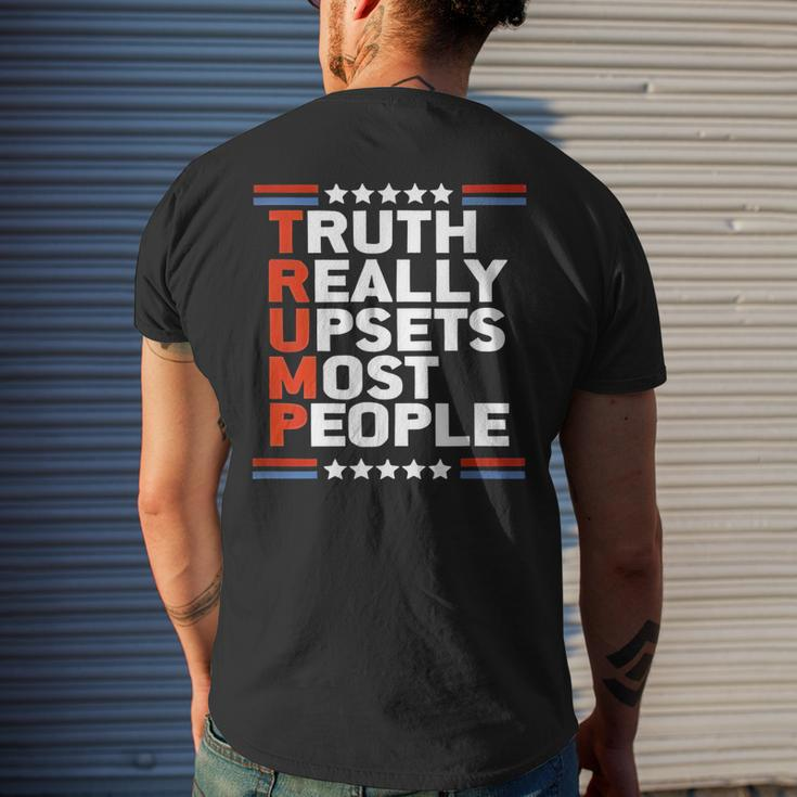 Truth Really Upsets Most People Trump 2024 Mens Back Print T-shirt Gifts for Him