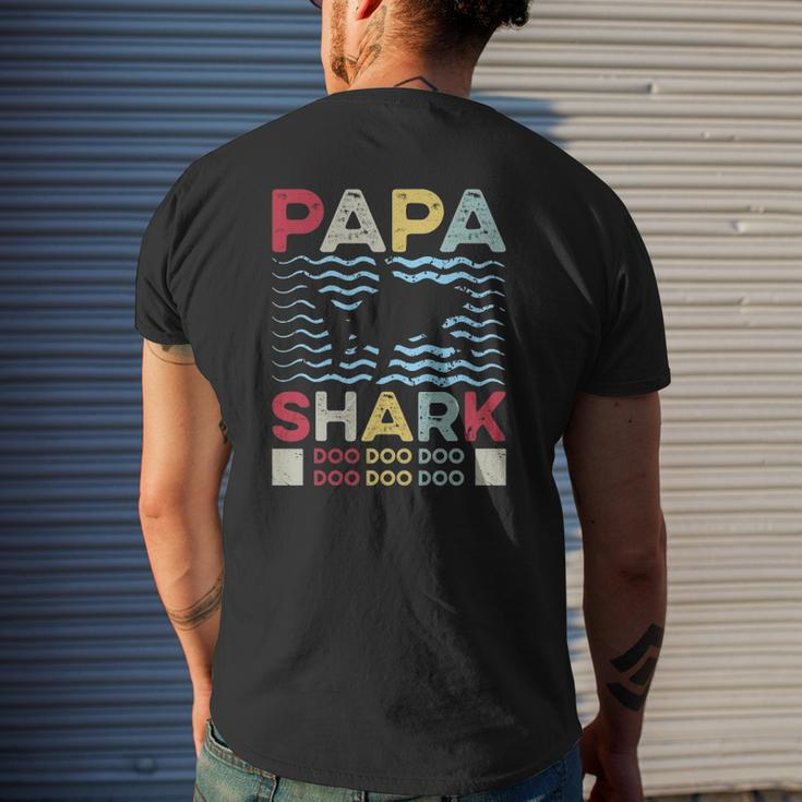 Ts Graphic Papa Shark For Cool Dads Mens Back Print T-shirt Gifts for Him