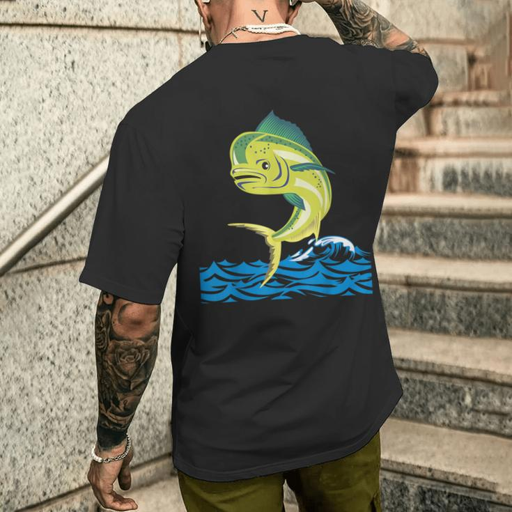 Tuna Mahi Mahi Saltwater Fish Anglers Fishermen Men's T-shirt Back Print |  Monsterry