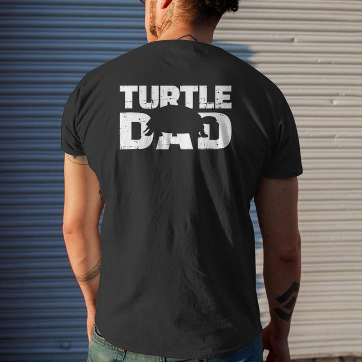 Turtle Dad Father's Day For Turtle Lover Tank Top Mens Back Print T-shirt Gifts for Him