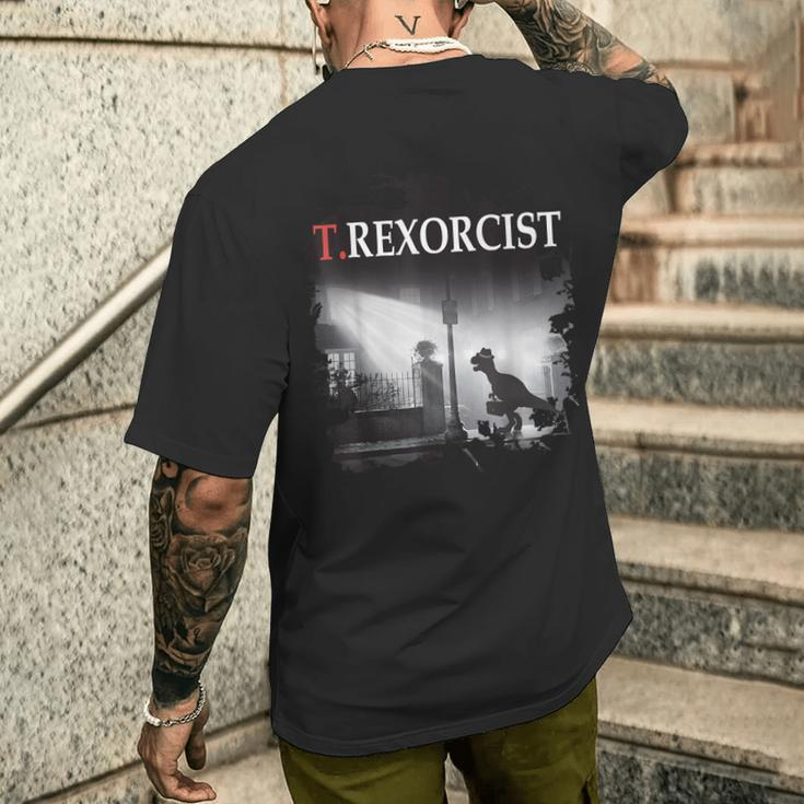 Tyrannosaurus Rex TRexorcist Dinosaur Parody Men's T-shirt Back Print Gifts for Him