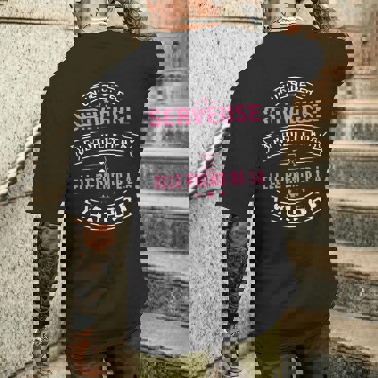 Une Super Serveuse Neieillit Pas Cadeau Serveuse T-shirt imprimé au dos Cadeaux pour lui