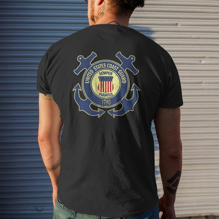 US Coast Guard Veteran Red Friday Patriotic Tank Top Mens Back Print T-shirt Gifts for Him