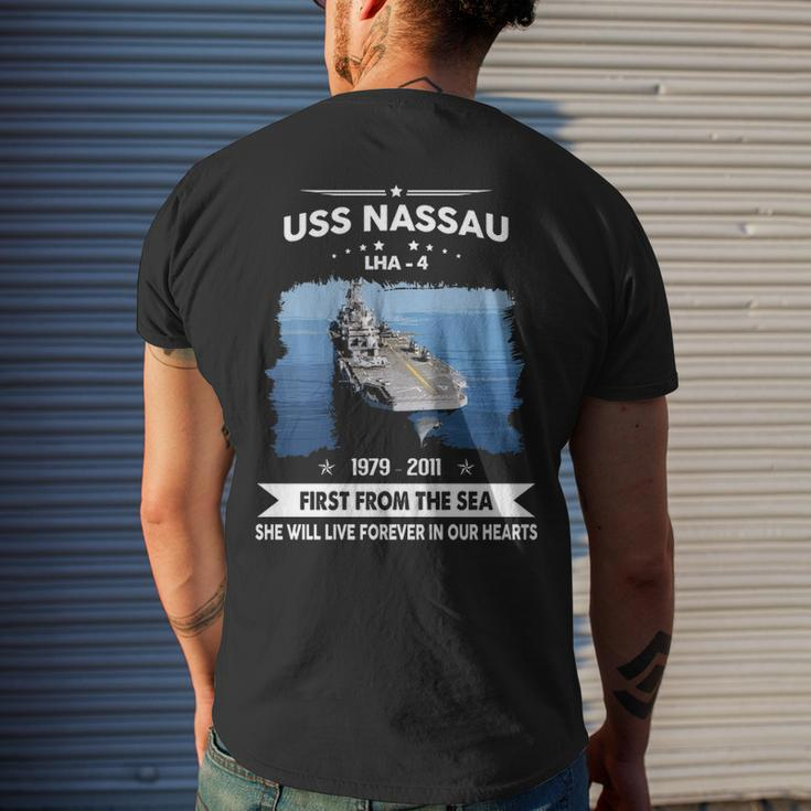 Uss Nassau Lha Men's T-shirt Back Print Gifts for Him