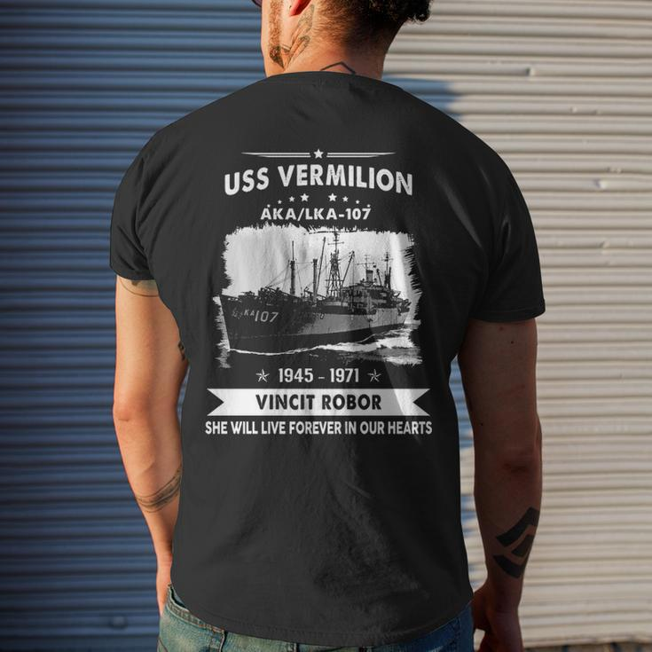 Uss Vermilion Aka Men's T-shirt Back Print Gifts for Him