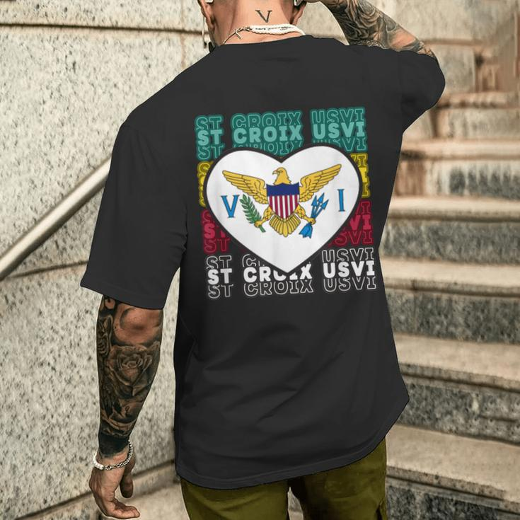 Usvi St Croix Crucian Usvi St Croix Usvi Souvenir Men's T-shirt Back Print Gifts for Him