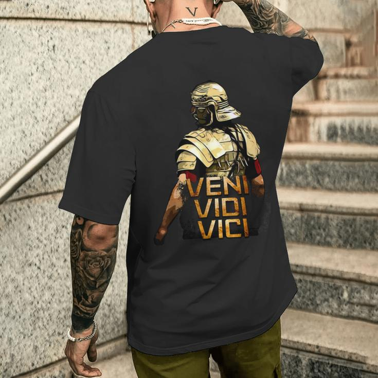 Veni Vidi Vici Spqr Roman Empire Quote T-Shirt mit Rückendruck Geschenke für Ihn