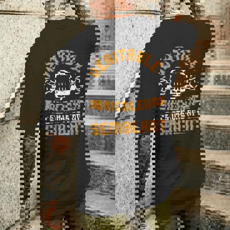 Véritable Bricoleur Humoristique Homme Cadeau Bricoleur T-shirt imprimé au dos Cadeaux pour lui