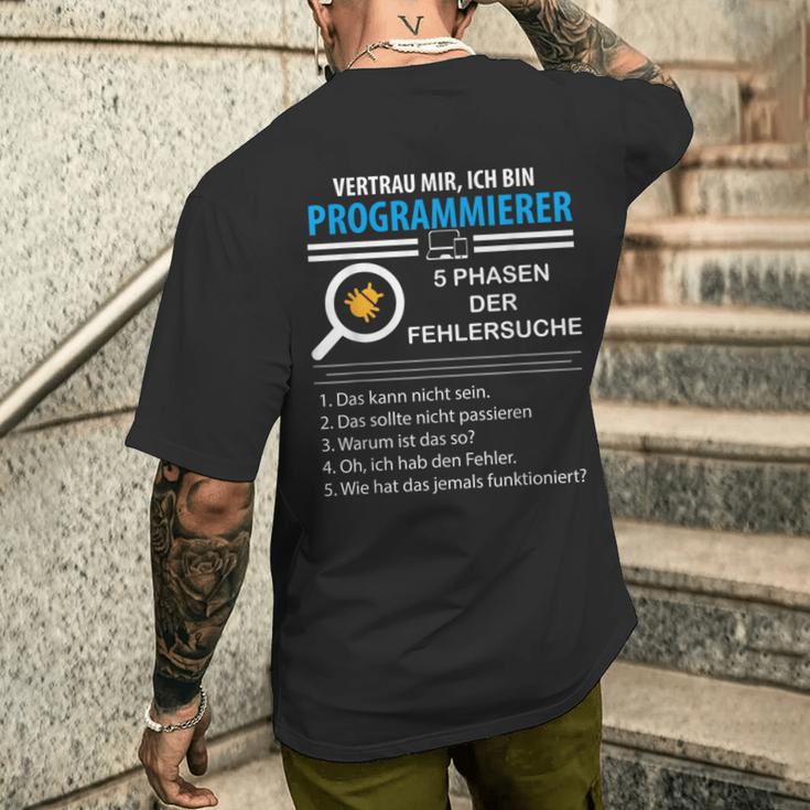 Vertrau Mir Ich Bin Programmier S T-Shirt mit Rückendruck Geschenke für Ihn