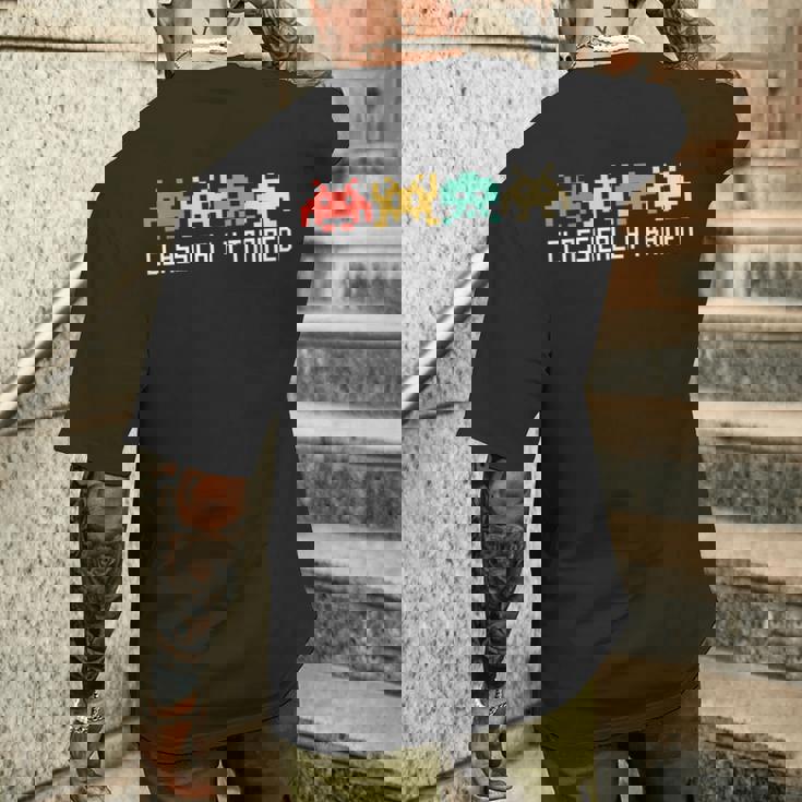 Videojuegosintage Retro Gaming Arcade 80S Camiseta Hombre Estampado Espalda Regalos para él