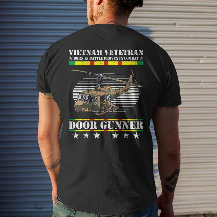 Vietnam Veteran Born In Battle Proven In Combat Door Gunner Mens Back Print T-shirt Gifts for Him