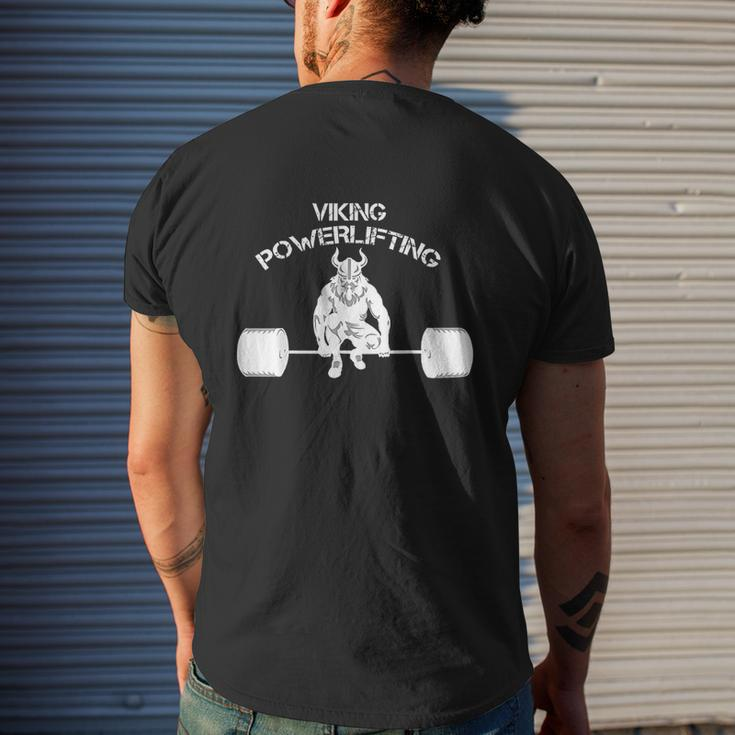 Viking Bodybuilding Weight Lifting Gym Mens Back Print T-shirt Gifts for Him