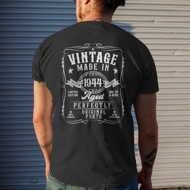 Vintage 1944 80Th Birthday 80 Year Old For Women Men's T-shirt Back Print Gifts for Him