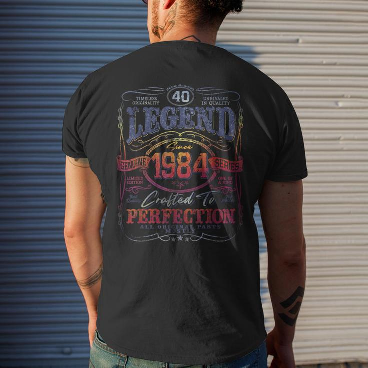Vintage 1984 Limited Edition 40 Year Old 40Th Birthday Men's T-shirt Back Print Gifts for Him