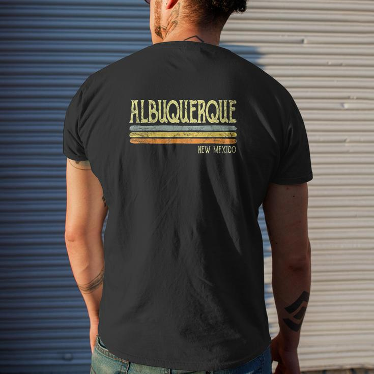 Vintage Albuquerque New Mexico Nm Mens Back Print T-shirt Gifts for Him