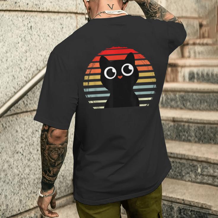 Vintage Cat T-Shirt mit Rückendruck Geschenke für Ihn