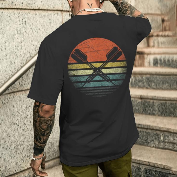 Vintage Dart Sunset Dart T-Shirt mit Rückendruck Geschenke für Ihn