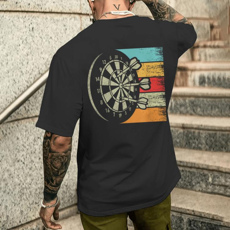 Vintage Darts Sport Darts Tournament Dart T-Shirt mit Rückendruck Geschenke für Ihn