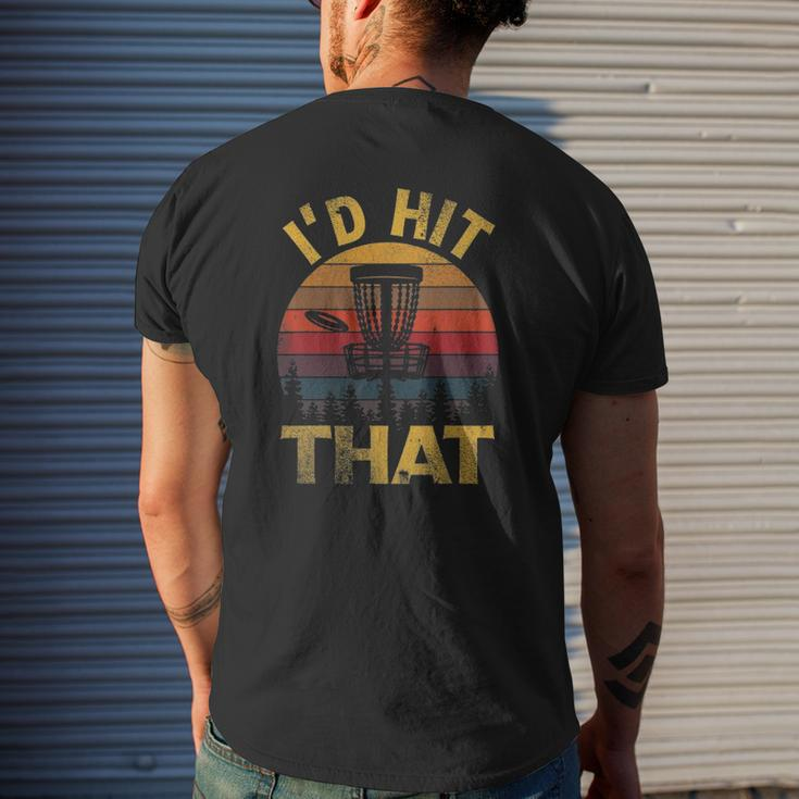 Vintage Disc Golf Retro Id Hit That Golf Disc Lover Mens Back Print T-shirt Gifts for Him