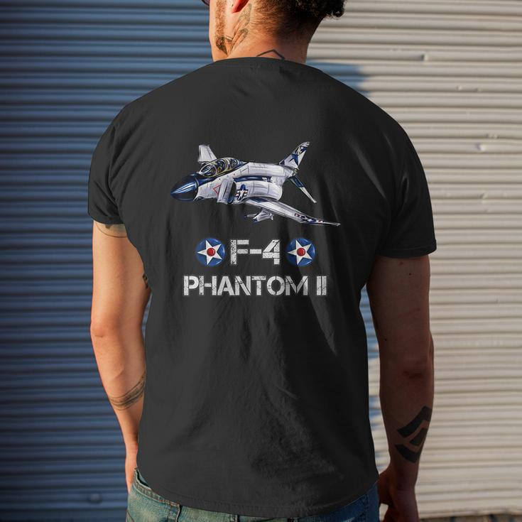 Vintage F4 Phantom Ii Jet Military Aviation Mens Back Print T-shirt Gifts for Him