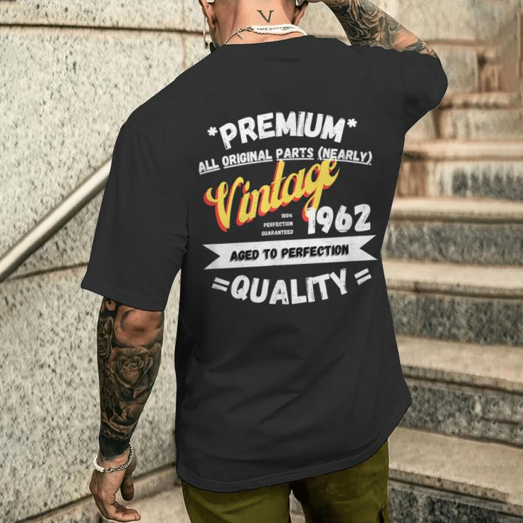 Vintage Legends Born In 1962 Men's T-shirt Back Print Funny Gifts