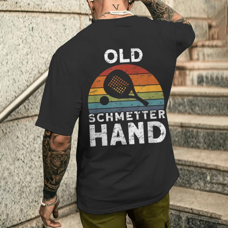 Vintage Old Butterhand Padel T-Shirt mit Rückendruck Geschenke für Ihn