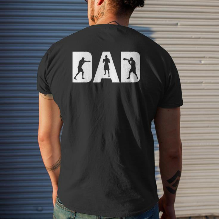 Vintage Retro Boxing Dad Father's Day S Mens Back Print T-shirt Gifts for Him