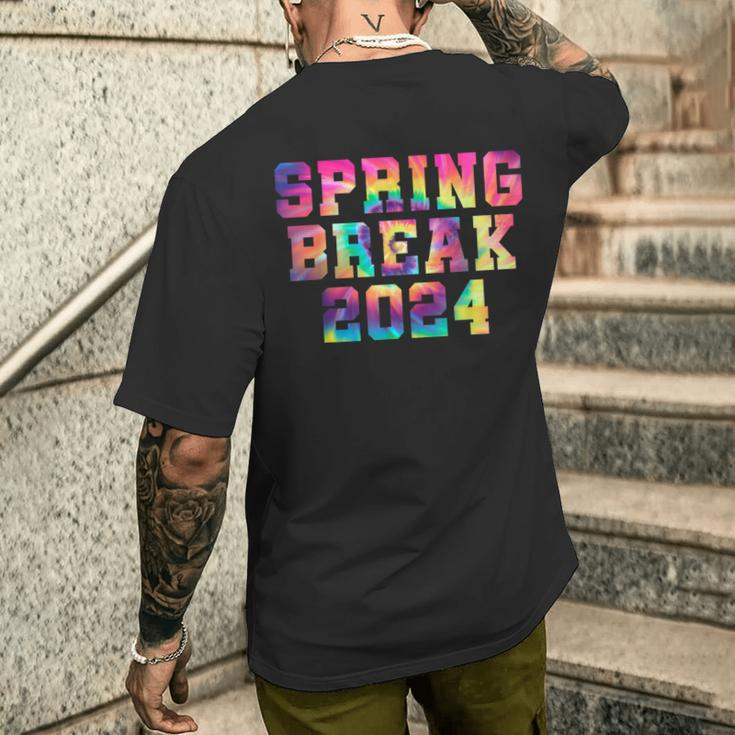 Vintage Spring Break 2024 Beach Week Group Vacation Men's T-shirt Back Print Gifts for Him