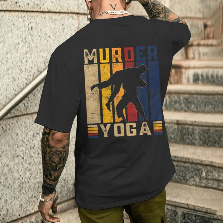 Vintage Yoga Martial Arts Jiu Jitsu Karate Sports Men's T-shirt Back Print Funny Gifts