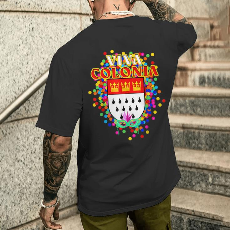 Viva Colonia Carnival Fun City Cologne T-Shirt mit Rückendruck Geschenke für Ihn