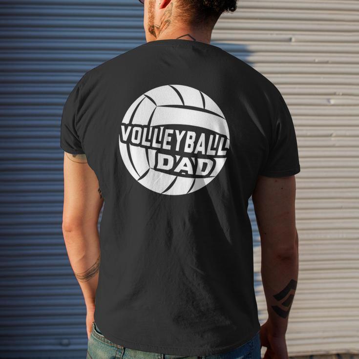 Volleyball Dad Game Sport Lover Mens Back Print T-shirt Gifts for Him