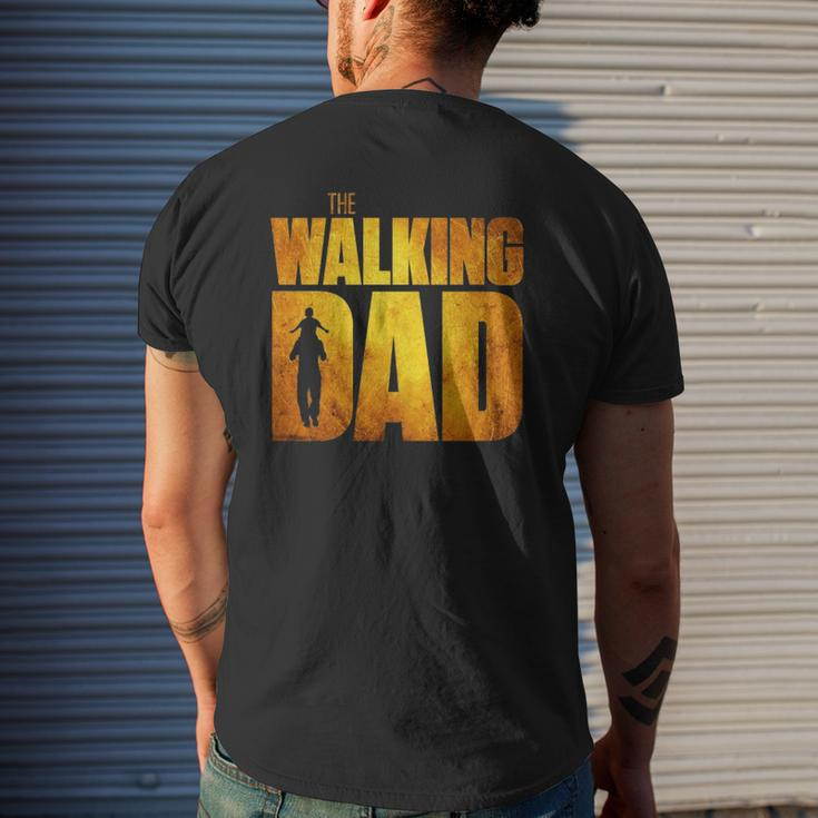 Walking Dad Father's Day Best Grandfather Men Fun Mens Back Print T-shirt Gifts for Him