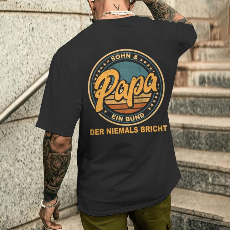 Weltbester Papaatertag Sohnater T-Shirt mit Rückendruck Geschenke für Ihn