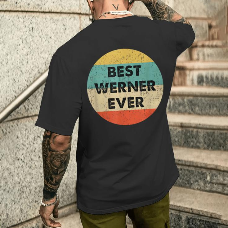 Werner First Name T-Shirt mit Rückendruck Geschenke für Ihn