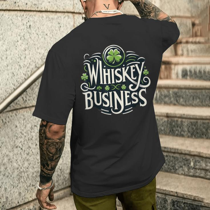 Whiskeys Business Men's T-shirt Back Print Gifts for Him
