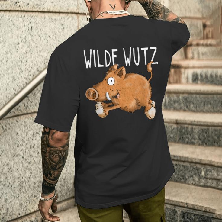 Wilde Pig I Keiler Wild Boar Wildsau Fun T-Shirt mit Rückendruck Geschenke für Ihn