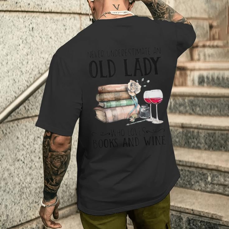 And Wine Men's T-shirt Back Print Gifts for Him