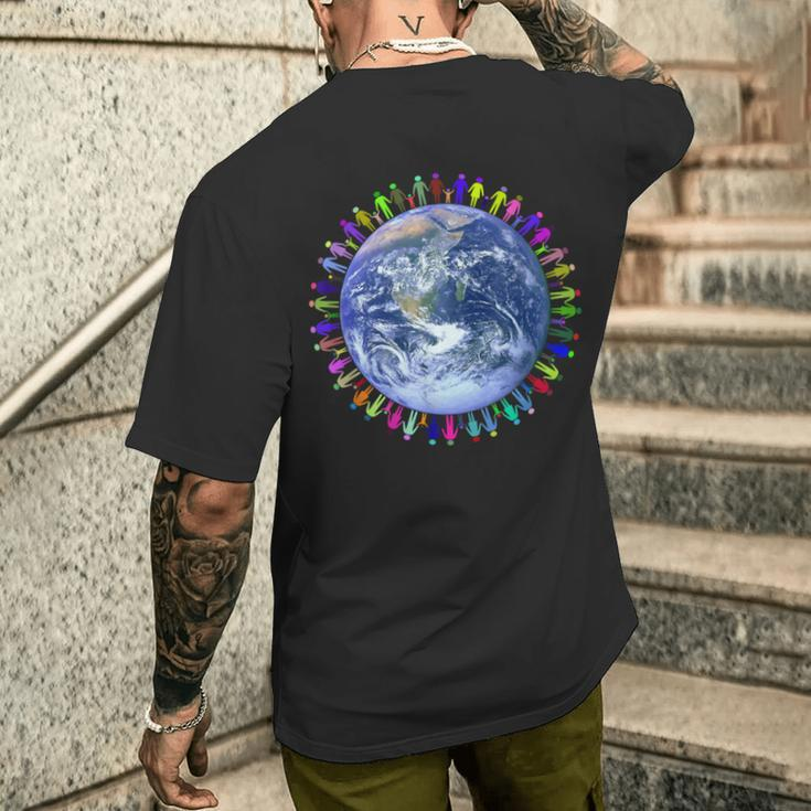 The World Is Colorful Wirsindmehr T-Shirt mit Rückendruck Geschenke für Ihn