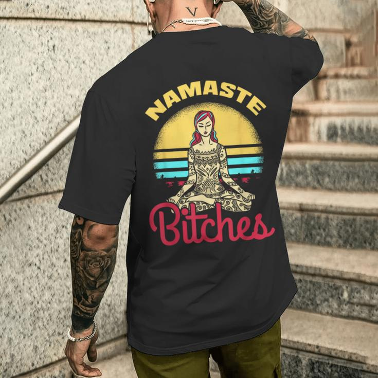 Yoga Namaste Es T-Shirt mit Rückendruck Geschenke für Ihn
