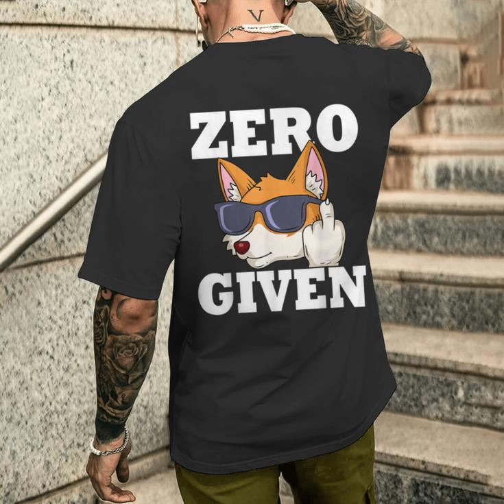 Zero Fox Given Fox T-Shirt mit Rückendruck Geschenke für Ihn