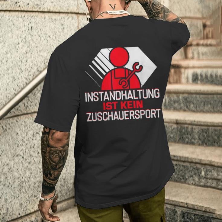 Zerspanungsmechaniker Maintenance Ist Kein Zuschauersport T-Shirt mit Rückendruck Geschenke für Ihn