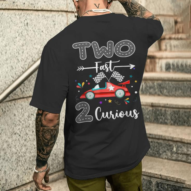 Zwei Fast 2 Curious Racing Geschenke Zum 2 Birthday T-Shirt mit Rückendruck Geschenke für Ihn